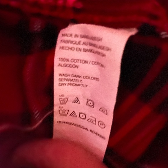 2 G. H. Bass & Co Red Plaid Lumberjack Button Down Long Sleeve Shirt Men’s XXL - Picture 6 of 10